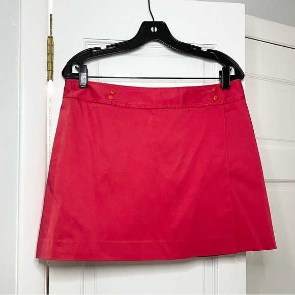 Ann Taylor Dresses & Skirts - Ann Taylor Red Cotton A-Line Mini Skort for Resort Wear